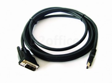 Кабель Kramer C-HDMI/DVI-3 (C-HM/DM-3) переходной HDMI-DVI (Вилка - Вилка) 0,9метра