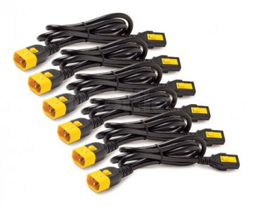 APC Power Cord Kit (6 ea), Locking, C13 to C14, 1.8m