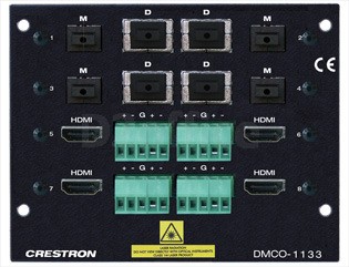 4 DM Fiber & 4 HDMI w/4 Stereo Analog Audio Output Card