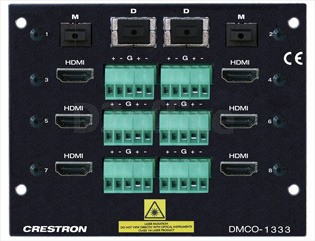 2 DM Fiber & 6 HDMI w/6 Stereo Analog Audio Output Card