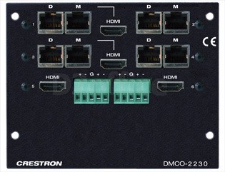 4 DM CAT w/2 HDMI & 2 HDMI w/2 Stereo Analog Audio Output Card
