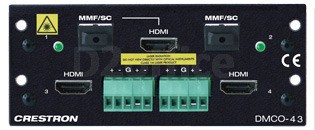 2 DM 8G Fiber w/1 HDMI & 2 HDMI w/2 Stereo Audio Output card