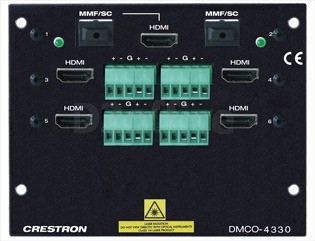 2 DM 8G Fiber w/1 HDMI & 4 HDMI w/4 Stereo Analog Audio Output