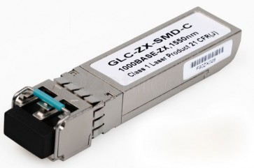 Cisco 1000BASE-ZX SFP transceiver module, SMF, 1550nm, DOM