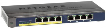 NETGEAR 8-портовый 10/100/1000 Мбит/с (из них 4 порта с PoE) GS108P