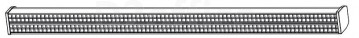 Двойной светодиодный светильник для ВКС. Размер: 1219.2 x 81.54 x 88.9 мм.