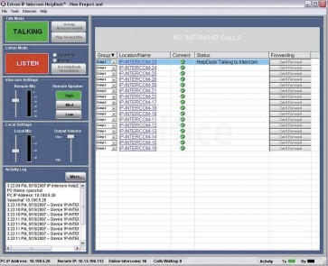 Extron IP Intercom HelpDesk Software 