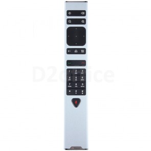 RealPresence Group Series Remote Control for use with Group Series codecs. Includes 1 USB rechargeable battery