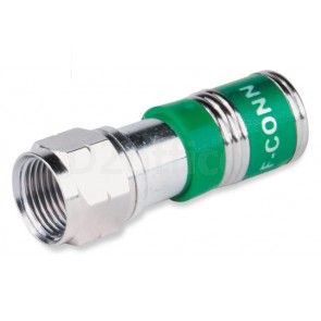 Extron F-type Male RG6 Compression Connectors - Nickel/50 