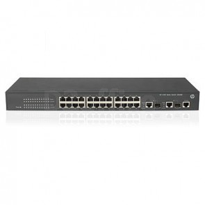 HP A3100-24 v2 EI Switch (Managed, 24*10/100 + 2*10/100/1000 or SFP, fanless design, 19")