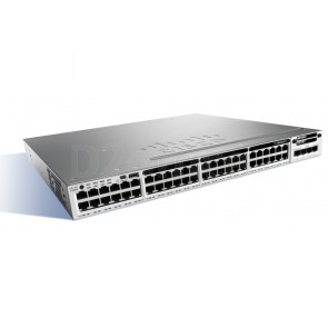 Cisco Catalyst 3850 48 Port Full PoE w/ 5 AP license IP Base